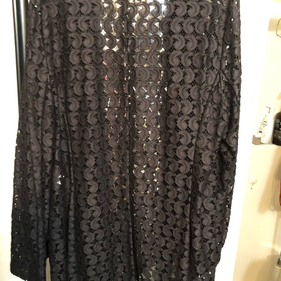 Diane Von Furstenberg DVF size 14 black classic lace jacket / blazer lined NWOT - Picture 8 of 14